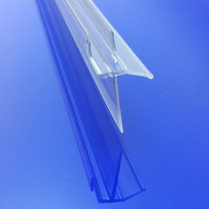 Provex 1246SA00F afwateringsstrip 120cm, 18mm hoog, transparant, voor glasdikte 6mm