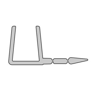 HSK E100057-5 verticaal afdichtingsprofiel 200cm, 8mm