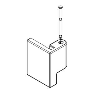 HSK K2 - K2P E88311-OL-41 scharnierdeel boven links, chroom