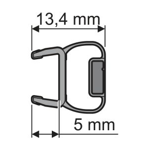 Huppe universeel 070068 magneetlijst, 202,5cm / 8mm