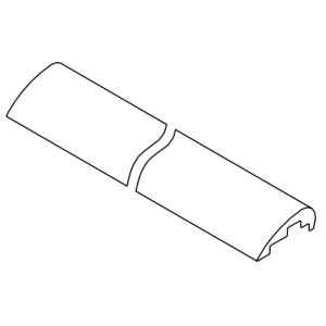 HSK E100050-2-01 waterdorpel, 100cm, alu mat zilver (set van 2, voor hoekinstap douchedeuren)