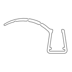 HSK E100057-3 verticaal afdichtingsprofiel 200cm, 8mm
