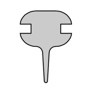 HSK E100076-2 horizontaal afdichtingsprofiel 160cm, wit