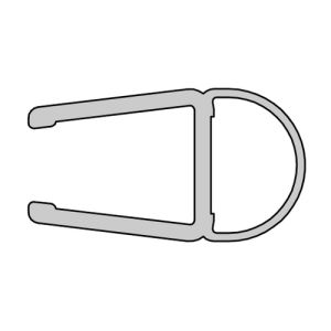 HSK E100078-8-2 verticaal o-afdichtingsprofiel 200cm, 8mm