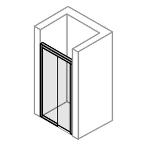 Huppe 1002, 046507 verticale afdichtingsstrip/ magneetstrip *niet meer leverbaar*