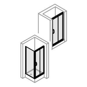 Huppe X1, 061262 verticale afdichtingsstrip, vast segment