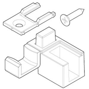 Novellini R06BXMOS1-K ondergeleider chroom