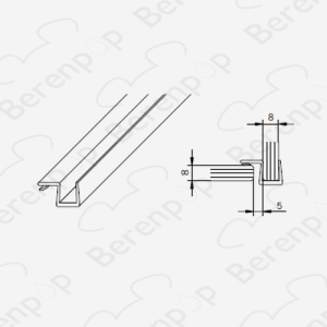San4U Sealday SD029 aanslagprofiel 90 graden, 200cm, 8mm
