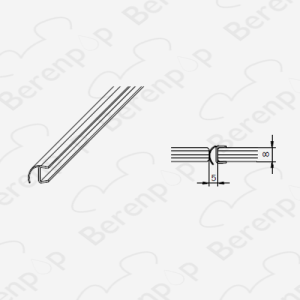 San4U Sealday SD064 middendichtingsprofiel, 200cm, 8mm