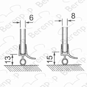 Villeroy en Boch Subway PGR60450440009 afwaterprofiel, 200cm, 6 + 8mm