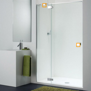 Provex E-Lite 1242SA05F afdekkappen scharnieren chroom