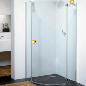 Provex E-Lite 1242SA05F afdekkappen scharnieren chroom