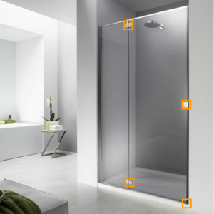 Provex Flat 1330SA05F onderdorpelset chroom