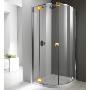 Provex Flat 1325SA07F afdekkappen profielen transparant