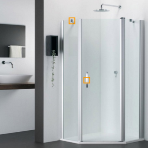 Provex Vario 1232SA05F+ scharnierset chroom