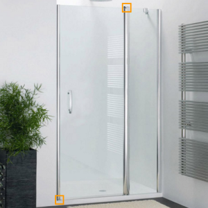 Provex Vario 1232SA28F+ scharnierset zilver/chroom