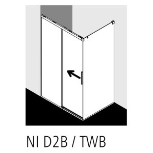 Kermi 6031698 glasafdichting deurdeel verticaal 200cm